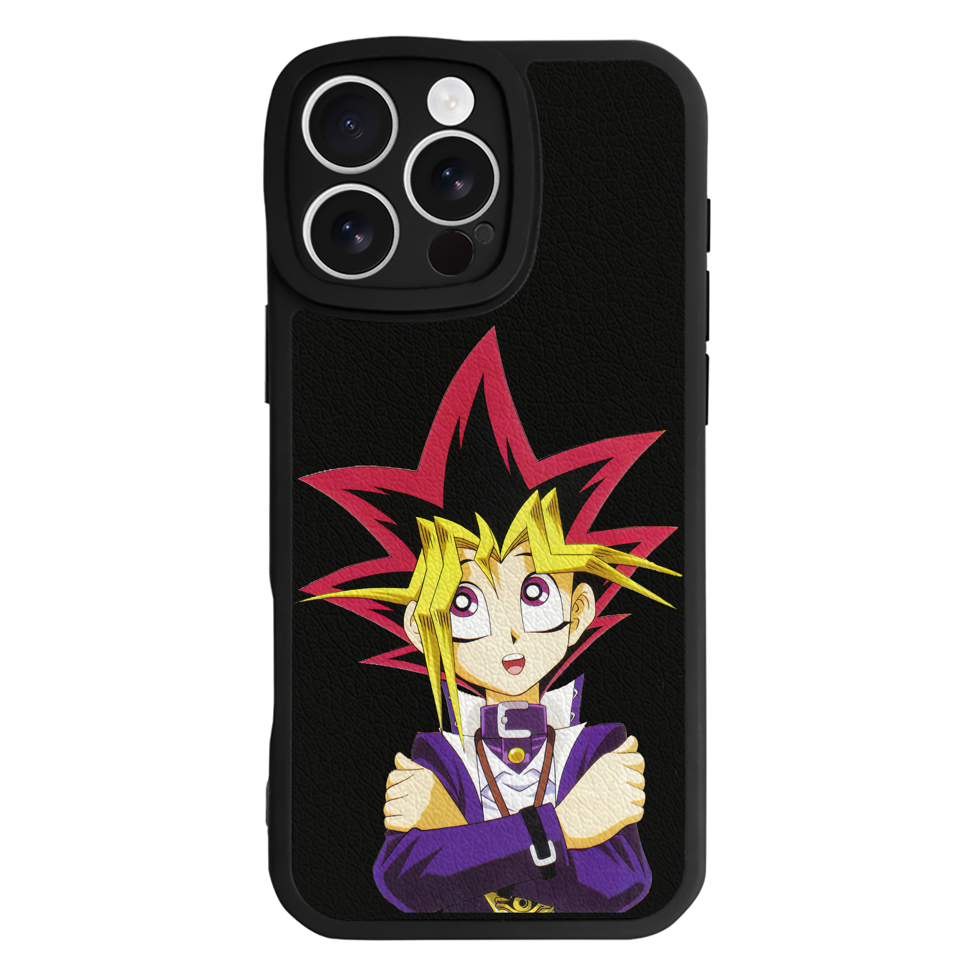 遊☆戯☆王 Yu-Gi-Oh! 【iPhone 16シリーズ対応】シリコンスマホケース（レザー調） 材質：シリコン